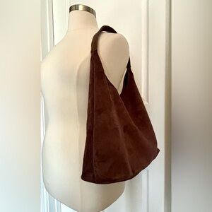 Faux Suede Hobo Bag NWOT